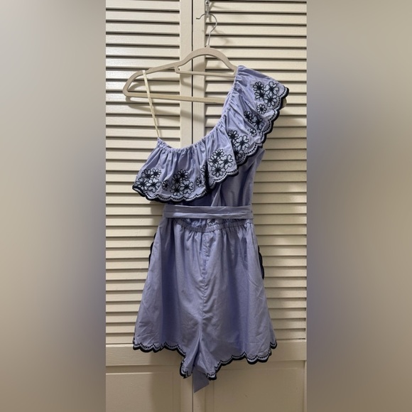 KATE SPADE Daisy Embroidered One Shoulder Romper - Picture 5 of 13